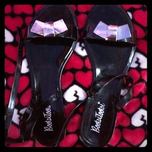 Black Jelly Sandals